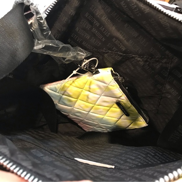 Steve Madden Vegan Quilt Pastel Rainbow Large Bag (NWT!) - Picture 9 of 13